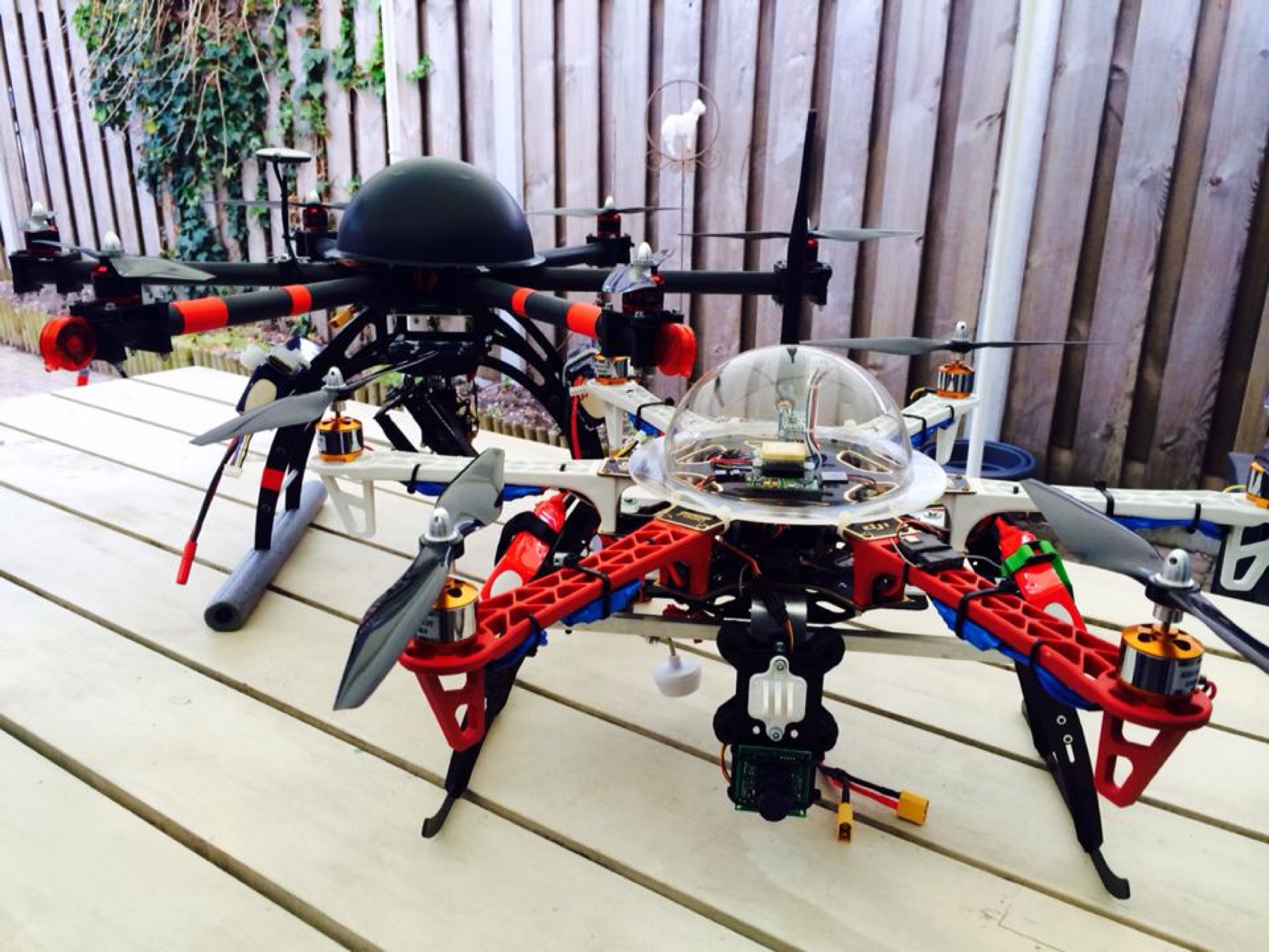 Zelfgebouwde multicopters van Bram Recourt
